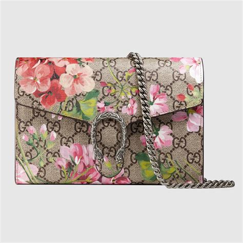 gucci purse with pink flowers